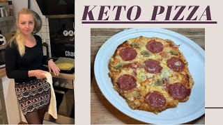 KETO pizza dwa składniki spód Ketogeniczna pizza [upl. by Peppard]