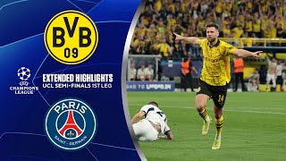 Borussia Dortmund vs PSG Extended Highlights  UCL SemiFinals 1st Leg  CBS Sports Golazo [upl. by Notkcorb]