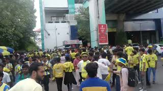 Kerala Blasters vs East Bengal Fans arrival live keralablasters [upl. by Andryc884]