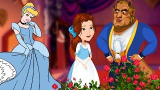 Cinderella amp Beauty and The Beast  Princess Fairy Tales  Compilation  Bedtime Stories for Kids [upl. by Telrahc]