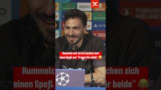 Hummels nimmt Reporter auf die Schippe 😂 bvb [upl. by Tecu700]