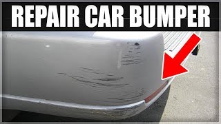 How to Repair a Scuffed or Damaged Car Bumper for less than 100 [upl. by Aleel]