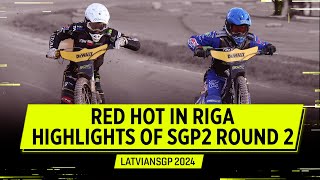 HIGHLIGHTS Raucous in Riga as SGP2 Intensifies 🔥 LatvianSGP 2024  FIM Speedway Grand Prix [upl. by Derreg]