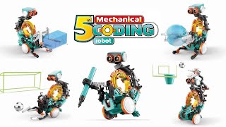 5 in 1 coding robot unbox and build [upl. by Mayberry]