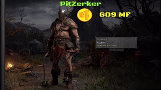 D2R Best MF Build PitZerker 609 MF [upl. by Aniale]