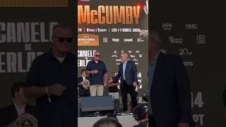 Caleb Plant vs Trevor McCumby WeighIn [upl. by Nerrot]