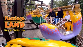 Twistosaurus 4K On Ride POV  Flamingo Land [upl. by Aikas]