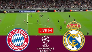 LIVE Bayern Munchen vs Real Madrid UEFA Champions League 2324 Full Match  VideoGame Simulation [upl. by Nachison]