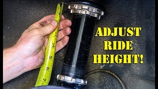 How To Adjust Coilovers Properly [upl. by Nynnahs]