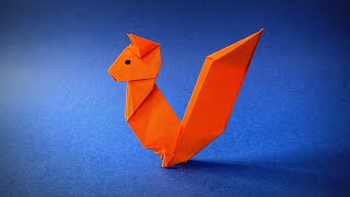 Eekhoorn Vouwen Makkelijk  Hoe maak je een papieren Eekhoorn  Origami Eekhoorn  Origami Dieren [upl. by Tuddor]