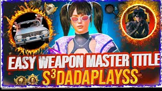 Easy Weapon Master Title BGMI bgmi battlegroundmibileindia pubgmobile [upl. by Winzler]