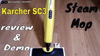 Karcher SC 3 Upright EasyFix Steam Mop Review amp Demonstration [upl. by Yenruoj]