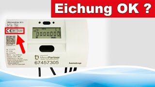 Eichung von Wasser und Wärmemengenzähler [upl. by Netsyrc]