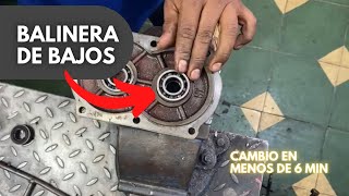 Como cambiar la BALINERA del BAJO de un MOTO CARGUERO [upl. by Nwahsd]