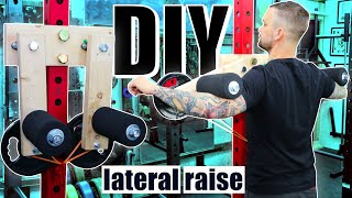 DIY Lateral Raise Machine  How to build equipment for your home gym [upl. by Yllil622]