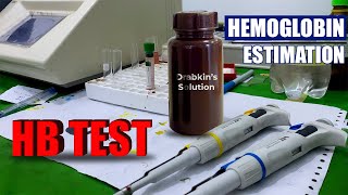 Haemoglobin Test Procedure  Hgb Blood Test Method  Blood Hemoglobin [upl. by Heriberto164]