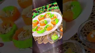 Tiranga Barfi  Coconut Barfi  3 Ingredients Sweet Recipe Tricolour Recipe  No Fire Recipe [upl. by Nadeau]