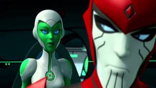 Green Lantern The Animated Series  Season 1 Aya and Razer Moments [upl. by Aitel]