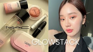 แต่งหน้าตามเทรนด์ GLOWSTACK แบบ GLASS SKIN ผิวสวยมาก MAC LIGHTFUL C3 🌸✨ [upl. by Odlavso183]