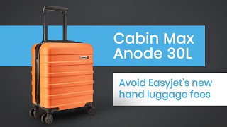 Cabin Max Anode 30L Underseat Case  45x36x20 cm Avoid Hand Luggage Fees on Easyjet [upl. by Westmoreland]