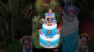 One piece theme cake  luffy cake  anime cake  one piece cake  cake shorts  one piece 🏴‍☠️🚢🛳️🛳️ [upl. by Iden]