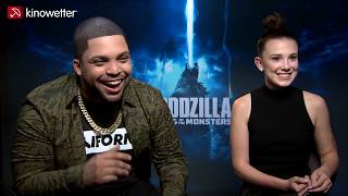 Interview OShea Jackson Jr amp Millie Bobby Brown GODZILLA 2 [upl. by Stelmach]