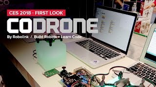 CES 2018  Codrone by Robolink  Build Robots  Learn Code [upl. by Leamhsi332]