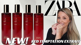 ZARA 🤩 NEW RED TEMPTATION EXTRAITS 🤩 Bloom  Vanille  Tobacco  Sandalwood  REVIEW  RATING [upl. by Asselim490]