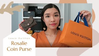 Louis Vuitton Rosalie Coin Purse unboxing and review [upl. by Eph714]