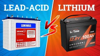 LeadAcid Vs Lithium LiFePO4 Batteries for Solar Power [upl. by Ebanreb]