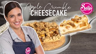 Apfel Crumble Cheesecake  herbstlich mit Bratapfelfüllung 🍎 [upl. by Darraj]