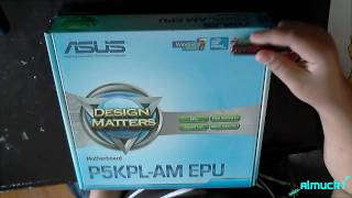 Asus Intel P5KPLAM EPU Motherboard Unboxing [upl. by Elberfeld]