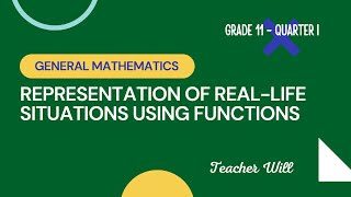 Module 1 REPRESENTING REALLIFE SITUATIONS USING FUNCTION  Grade 11 General Mathematics [upl. by Bibi206]