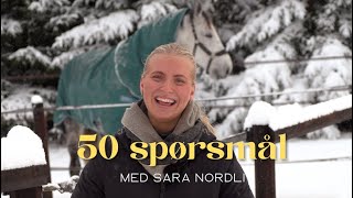 Sara Nordli  50 spørsmål S6E4 [upl. by Harsho]