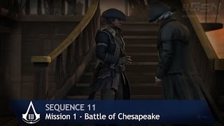 Assassins Creed 3  Sequence 11  Mission 1  Battle of the Chesapeake 100 Sync [upl. by Cenac]