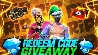 FREE FIRE REDEEM CODE GIVEAWAY 💸🤤LIVE🔴 SPIN AND WIN  LUCKY WINNER [upl. by Tacita650]