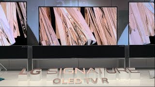 LG Signature OLED TV R el primer TV enrrollable CES 2019 [upl. by Megen365]