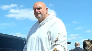 Pennsylvania Sen John Fetterman asked if he’s still backing President Joe Biden [upl. by Andri]