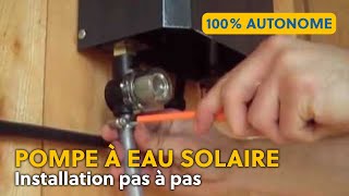 COMMENT INSTALLER UNE POMPE A EAU SOLAIRE SHURFLO [upl. by Alisun]