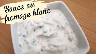 SAUCE FROMAGE BLANC PAS CHERE ET PEU CALORIQUE 👍 UNE TUERIE [upl. by Alonso548]