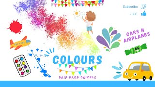 Colours  Colourful Cars amp Airplanes 🚗✈️  Colour Lesson for Kids 🌈 [upl. by Flowers]