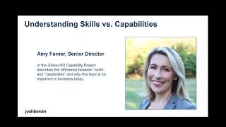 Understanding Skills vs Capabilities The Global HR Capability Project [upl. by Rovner]