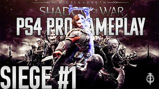 Middle Earth Shadow of War PS4 Gameplay TOWER DEFENSE [upl. by Oilasor174]