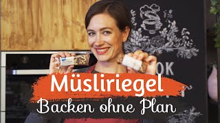 CRUNCHY MÜSLIRIEGEL SELBERMACHEN I Backen ohne Plan 10 [upl. by Howlend161]