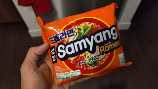 Samyang Original Noodle Ramen Review  TASTES GREAT [upl. by Kleper858]