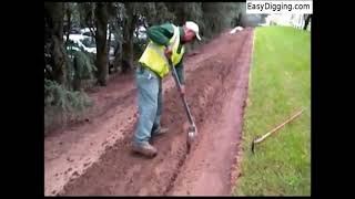 FARM SHOW  Trenching Shovels Dig Ditches Fast [upl. by Aicirtac]