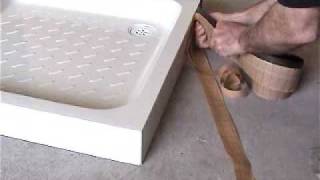 Fitting a Shower Tray Aquastrap Installation [upl. by Nickolas]