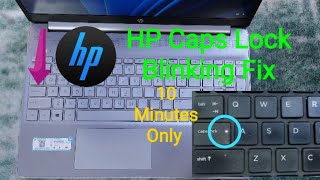 Hp laptop caps lock light blinking continuously no display black screen fixed in 10 minutes [upl. by Goldy]