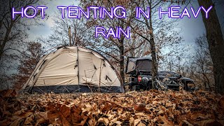 Hot Tent Camping  Nortent Gamme 6  Long Branch SP Missouri [upl. by Kevan]