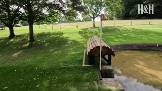 Burghley Horse Trials crosscountry 2024 William FoxPitt walks the Trout Hatchery [upl. by Seravat]